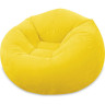 Надувное кресло INTEX 68569, флок, 107×104×69 см, жёлтый